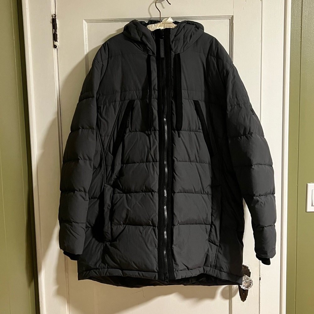 Marc New York by Andrew Marc Holden hooded parka jacket, charcoal, XXL